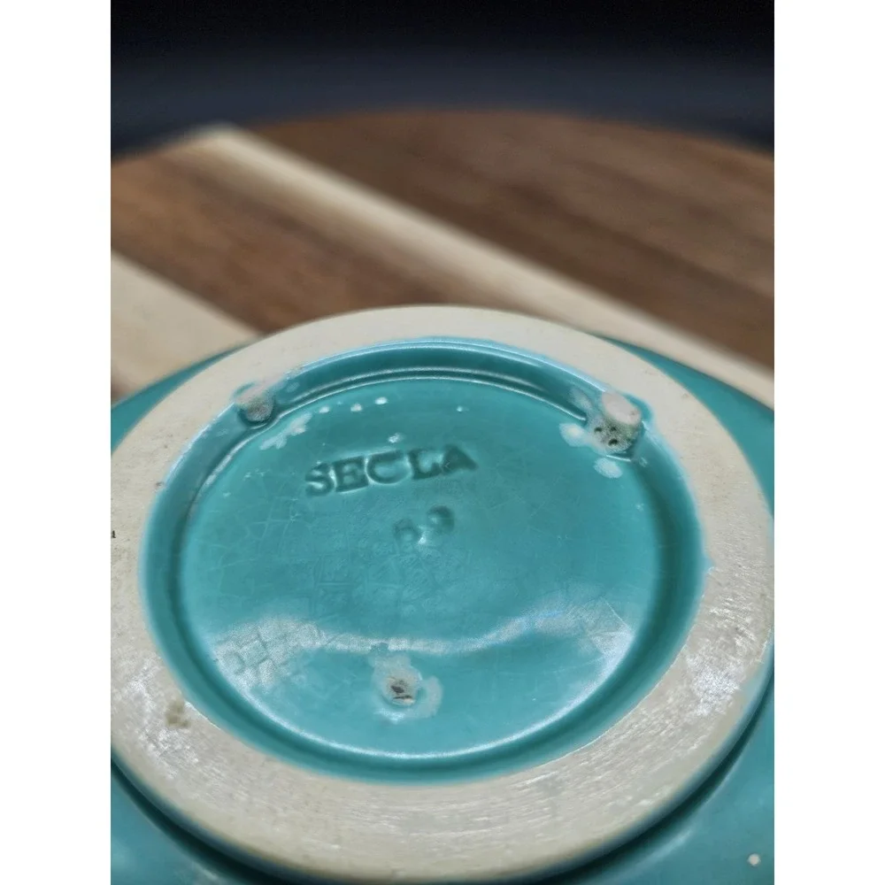 Vintage Secla Portugal Pottery Bowl Serving‎ Bowl